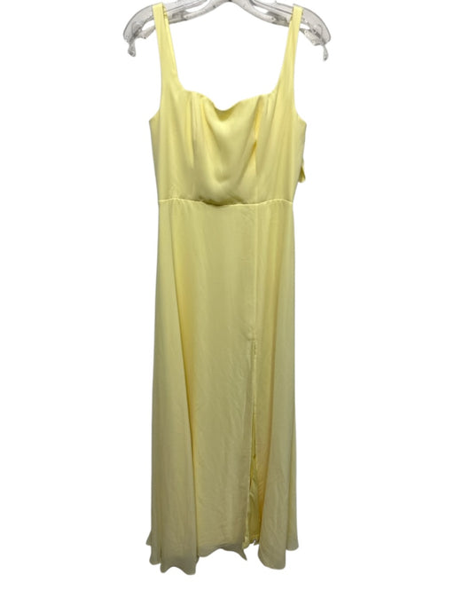 Birdy Grey Size S Butter Yellow Polyester Chiffon Tie Straps Boning Gown Butter Yellow / S