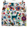 Milly Size 8 White & Multi Cotton Blend Back Zip Flora & Fauna Mini A line Skirt White & Multi / 8