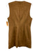 Abercrombie & Fitch Size M Brown Polyester Blend Faux Suede Button Down Dress Brown / M