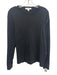 Frame Size XL Black Cotton Blend Solid Sweatshirt Crew Men's Long Sleeve Shirt Black / XL