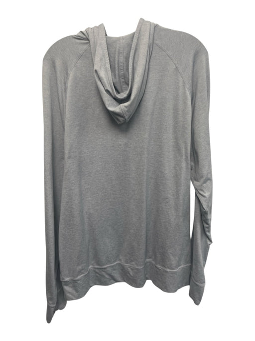 Vuori Size Est XL Light Gray Synthetic Solid Athletic Hoodie Long Sleeve Shirt Light Gray / Est XL