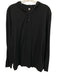 Paige Size XL Black Cotton Solid Hood Henley Men's Long Sleeve Shirt Black / XL
