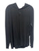 Paige Size XL Black Cotton Solid Hood Henley Men's Long Sleeve Shirt Black / XL