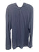 Paige Size XL Blue Cotton Solid Hood Henley Men's Long Sleeve Shirt Blue / XL