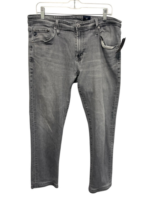 AG Size 36 Light Gray Cotton Blend Solid Jean Men's Pants Light Gray / 36