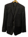 Theory Black Wool Blend Solid 2 Button Men's Suit Black / 46R