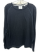 Billy Reid Size XL Black Cotton Blend Solid T shirt Crew Men's Long Sleeve Shirt Black / XL