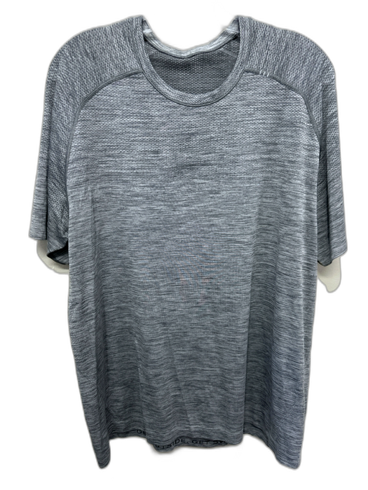 Lululemon Size XL Gray Synthetic Heathered Athletic T Shirt Men's Short Sleeve Gray / XL