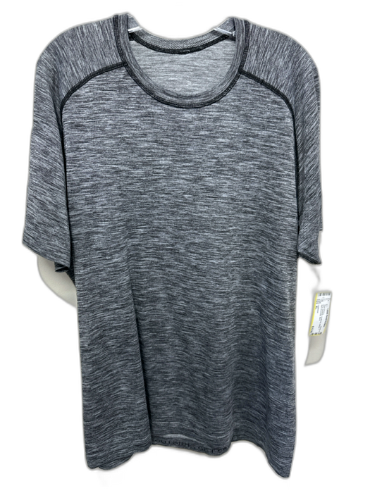 Lululemon Size XL Gray Synthetic Heathered Athletic T Shirt Men's Short Sleeve Gray / XL