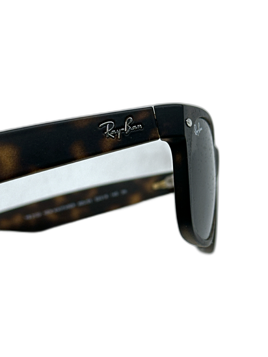 RayBan Black & Tan Plastic Solid Men's Sunglasses Black & Tan