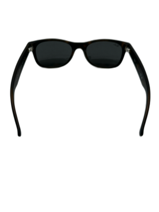 RayBan Black & Tan Plastic Solid Men's Sunglasses Black & Tan