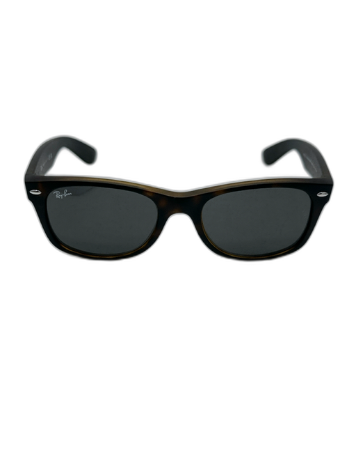 RayBan Black & Tan Plastic Solid Men's Sunglasses Black & Tan