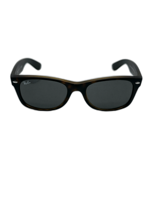 RayBan Black & Tan Plastic Solid Men's Sunglasses Black & Tan