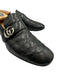Gucci Shoe Size 10 AS IS Black Leather Solid Dress Buckle Detail Men's Shoes Black / 10