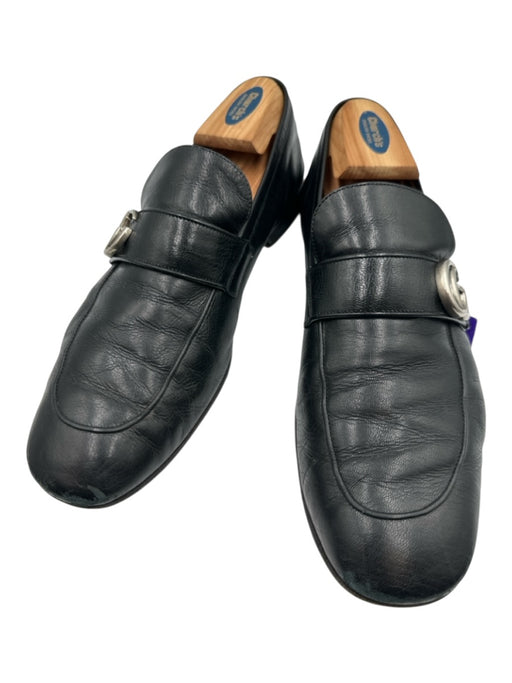Gucci Shoe Size 10 AS IS Black Leather Solid Dress Buckle Detail Men's Shoes Black / 10