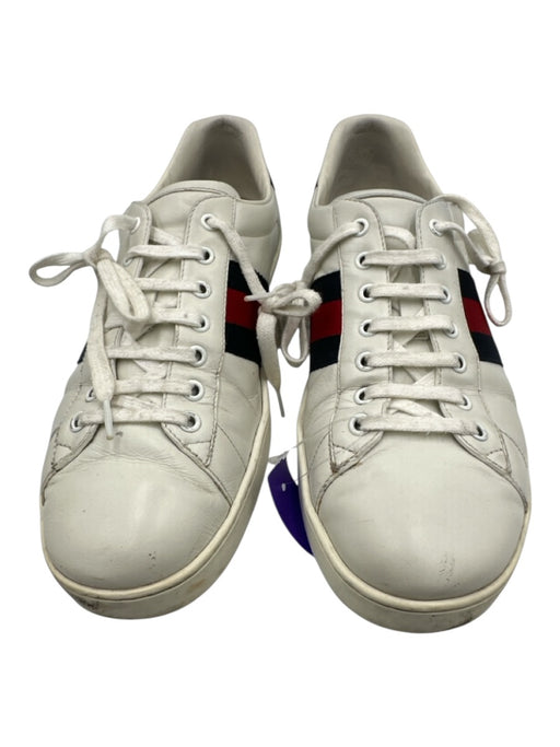 Gucci Shoe Size 10 AS IS White Leather Solid Sneaker Men's Shoes White / 10