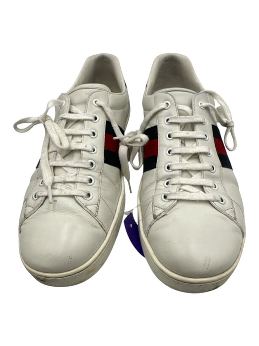 Gucci Shoe Size 10 AS IS White Leather Solid Sneaker Men's Shoes White / 10