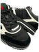 Gucci Shoe Size 9.5 Like New Black & White Canvas Guccissima Sneaker Men's Shoes Black & White / 9.5