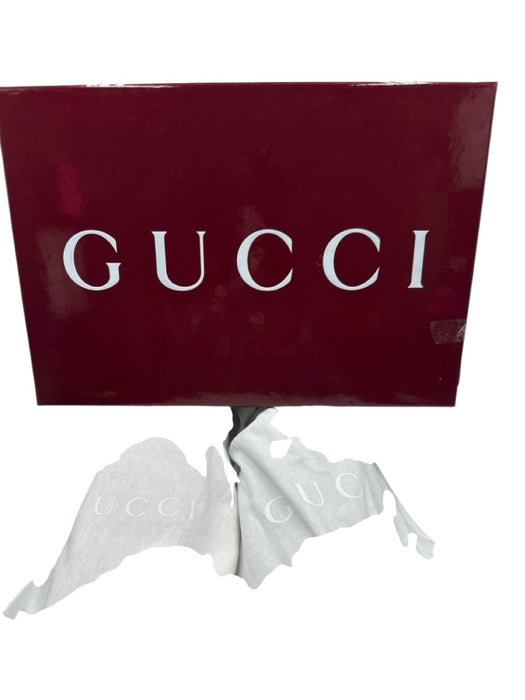 Gucci Shoe Size 9.5 Like New Black & White Canvas Guccissima Sneaker Men's Shoes Black & White / 9.5