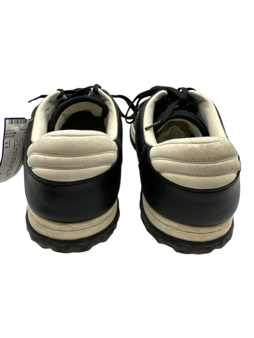 Gucci Shoe Size 9.5 AS IS Black & White Leather Solid Sneaker Men's Shoes Black & White / 9.5