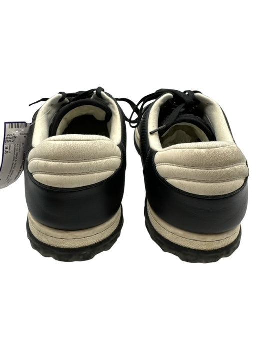 Gucci Shoe Size 9.5 AS IS Black & White Leather Solid Sneaker Men's Shoes Black & White / 9.5