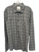 Billy Reid Size XL Gray & White Cotton Plaid Button Up Men's Long Sleeve Shirt Gray & White / XL
