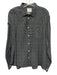 Billy Reid Size XL Black & White Cotton Grid Button Up Men's Long Sleeve Shirt Black & White / XL