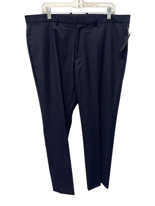 Theory Size 38 Navy Blue Wool Blend Solid Dress Men's Pants Navy Blue / 38