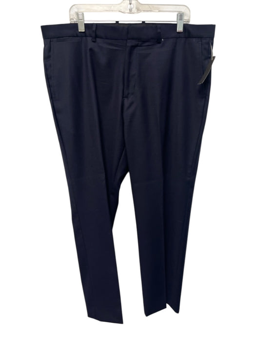 Theory Size 38 Navy Blue Wool Blend Solid Dress Men's Pants Navy Blue / 38