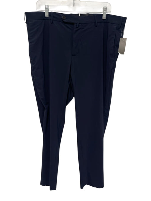 PT01 Size 54 Navy Blue Synthetic Solid Men's Pants Navy Blue / 54