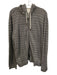 Billy Reid Size XL Gray Cotton Blend zig zag Hoodie Zip Up Men's Jacket Gray / XL