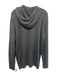 Billy Reid Size L Dark Gray Wool Blend Solid Sweater Hoodie Men's Jacket Dark Gray / L