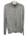 Polo Size XL Gray Cotton Blend Solid Zip UP Men's Long Sleeve Shirt Gray / XL