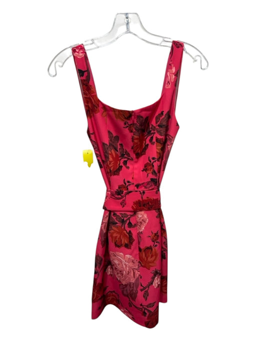 C/Meo Collective Size M Peach Pink Poly Floral Sleeveless Belt Inc. Dress Peach Pink / M