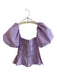 ASTR The Label Size XS Lavender Cotton & Polyester Square Neck Full Shirring Top Lavender / XS