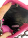 House of Want Fushcia Polyurethane Faux Leather Lock Clasp Chain Strap Bag Fushcia