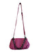 House of Want Fushcia Polyurethane Faux Leather Lock Clasp Chain Strap Bag Fushcia