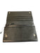 Prada Black Leather Silver Hardware Snap Closure Zip Pocket Logo Wallets Black