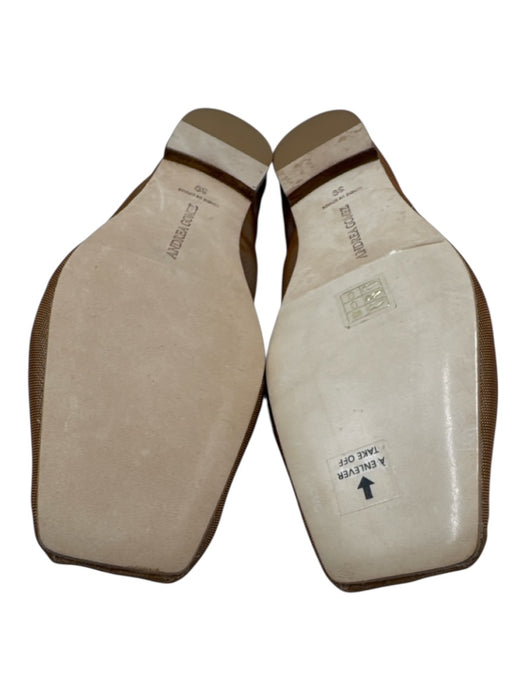 Andrea Gomez Shoe Size 39 Gold & Silver Mesh Metallic Square Toe Flats Gold & Silver / 39