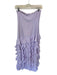 Peppermayo Size S Lavender Polyester Strapless Ruffles Maxi Drop Waist Gown Lavender / S