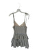 Zara Size XS Tan & Gray Cotton Blend Plaid Spaghetti Strap Tiered Skirt Dress Tan & Gray / XS