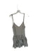 Zara Size XS Tan & Gray Cotton Blend Plaid Spaghetti Strap Tiered Skirt Dress Tan & Gray / XS