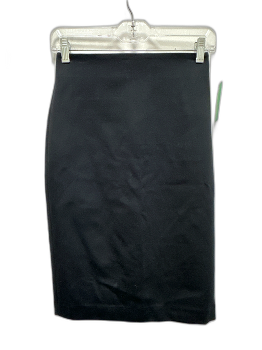 Spanx Size XS Black Viscose Blend Ponte Back Zip Pencil Skirt Black / XS