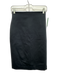 Spanx Size XS Black Viscose Blend Ponte Back Zip Pencil Skirt Black / XS