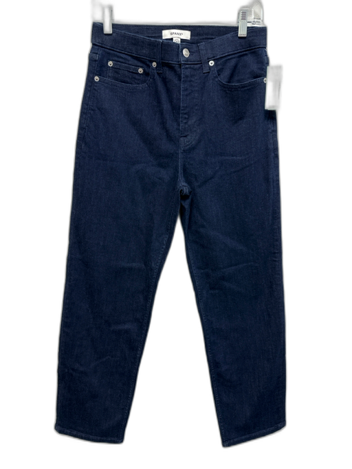 Spanx Size 10 Dark Wash Cotton Blend High Rise Straight Leg Jeans Dark Wash / 10