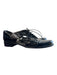 Stuart Weitzman Shoe Size est 6 Black Patent Leather tie up Side Cut Outs Shoes Black / est 6