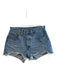 Levi Strauss & Co. Size 27 Light Wash Cotton High Rise Button Fly Raw Hem Shorts Light Wash / 27