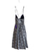 J Crew Liberty Size 00 Navy & Multi Cotton Spaghetti Strap V Neck Floral Dress Navy & Multi / 00