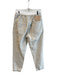 Tamaki Niime Size 1 White Cotton Elastic Drawstring Waist 4 Pocket Jeans White / 1