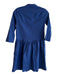 Tuckernuck Size XS Navy Cotton Half Sleeve Button Down Vertical Stripe Dress Navy / XS